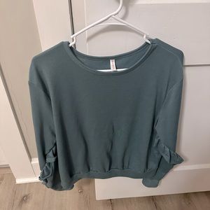 Teal target brand sweater